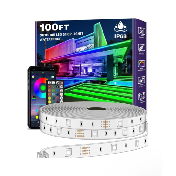 Unbranded Other - 100ft. Multi-color Outdoor LED Strip Lights - Brand New in Package